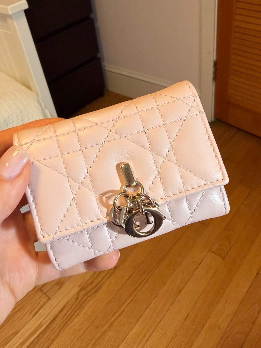 Dior pink wallet